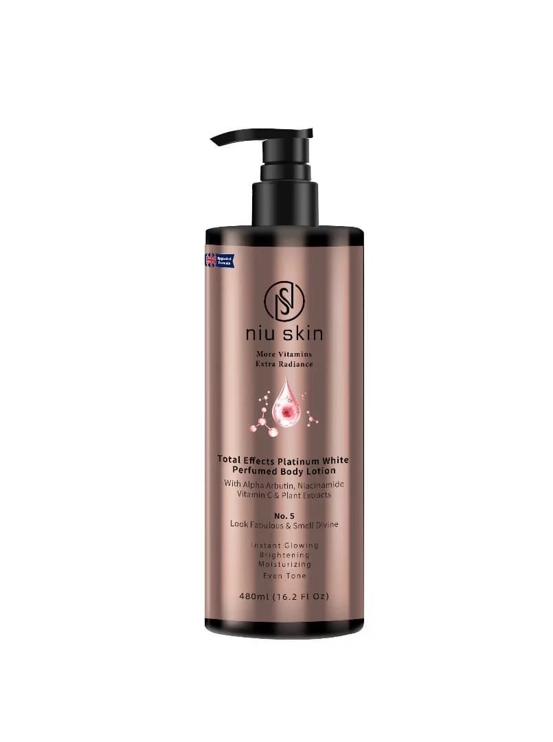 NIU SKIN -More Vitamin Extra Radiance (With Alpha Arbutin, Niacinamide and Vitamin C) Body Lotion NO.5 480ML(BRANDING MAY VARY)