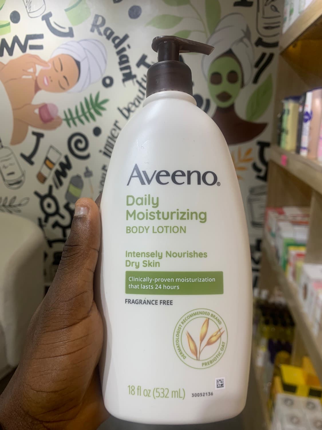 Aveeno Daily Moisturizing Body Lotion 18oz (Fragrance Free)