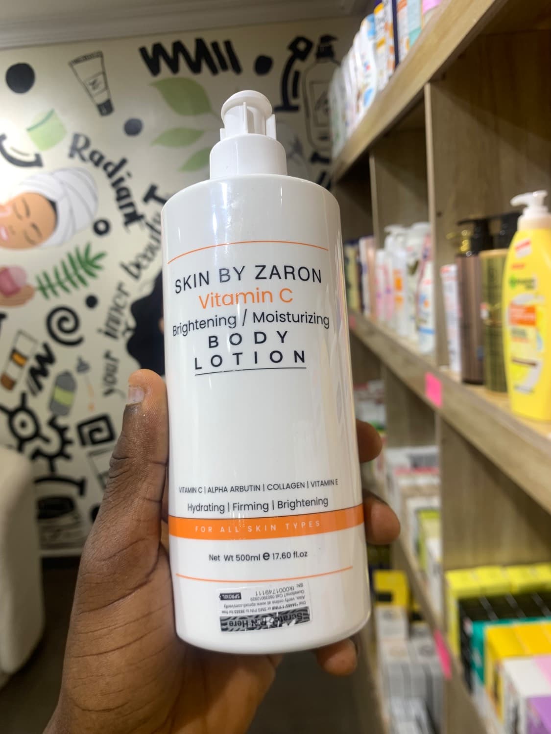 Skin By Zaron Vitamin C Brightening/Moisturizing Body Lotion 500ml