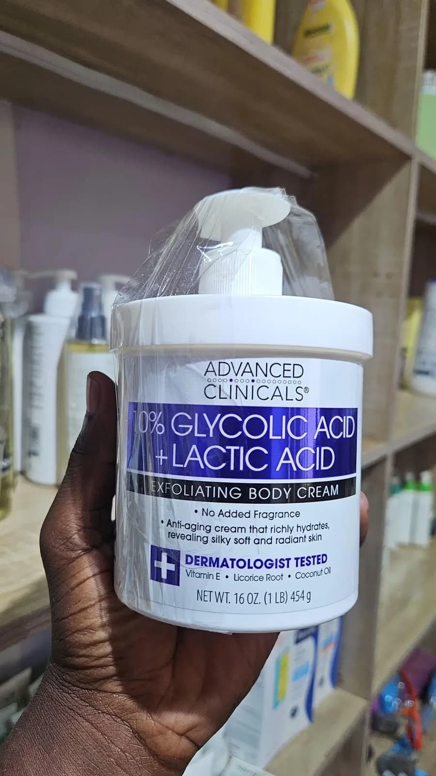 Advanced Clinicals 10% Glycolic Acid + Lactic Acid Exfoliating Body Cream